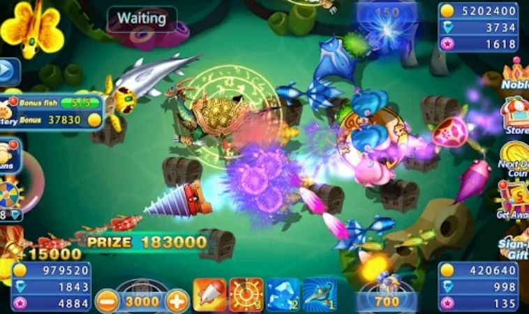 Bí Quyết Săn Thưởng Lớn Với Bắn Cá Royal Fishing Tại 33WIN 1 Các loại vũ khí và vật phẩm trong game Bắn Cá Royal Fishing tại 33WIN