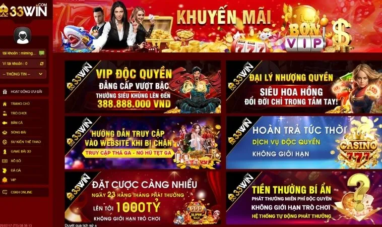 Bí Quyết Tận Dụng Khuyến Mãi Tại 33WIN Để Tăng Cơ Hội Thắng Lớn 1 Vô vàn các chương trình khuyến mãi 33WIN hấp dẫn tặng hội viên