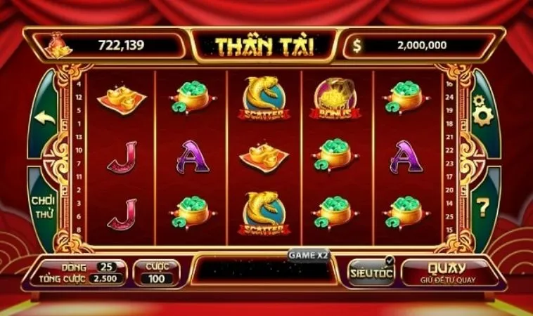 Kinh Nghiệm Chinh Phục Nổ Hũ Thần Tài 33WIN: Bí Quyết Thắng Lớn 1 Giao diện chơi Nổ Hũ Thần Tài tại 33WIN